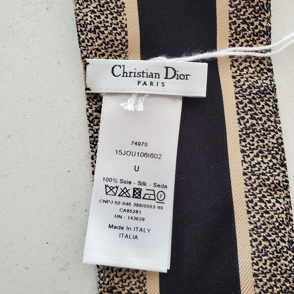 CHRISTIAN DIOR Women's Silk Scarf Mitzah Burnt Rose NIB - Picture 7 of 9